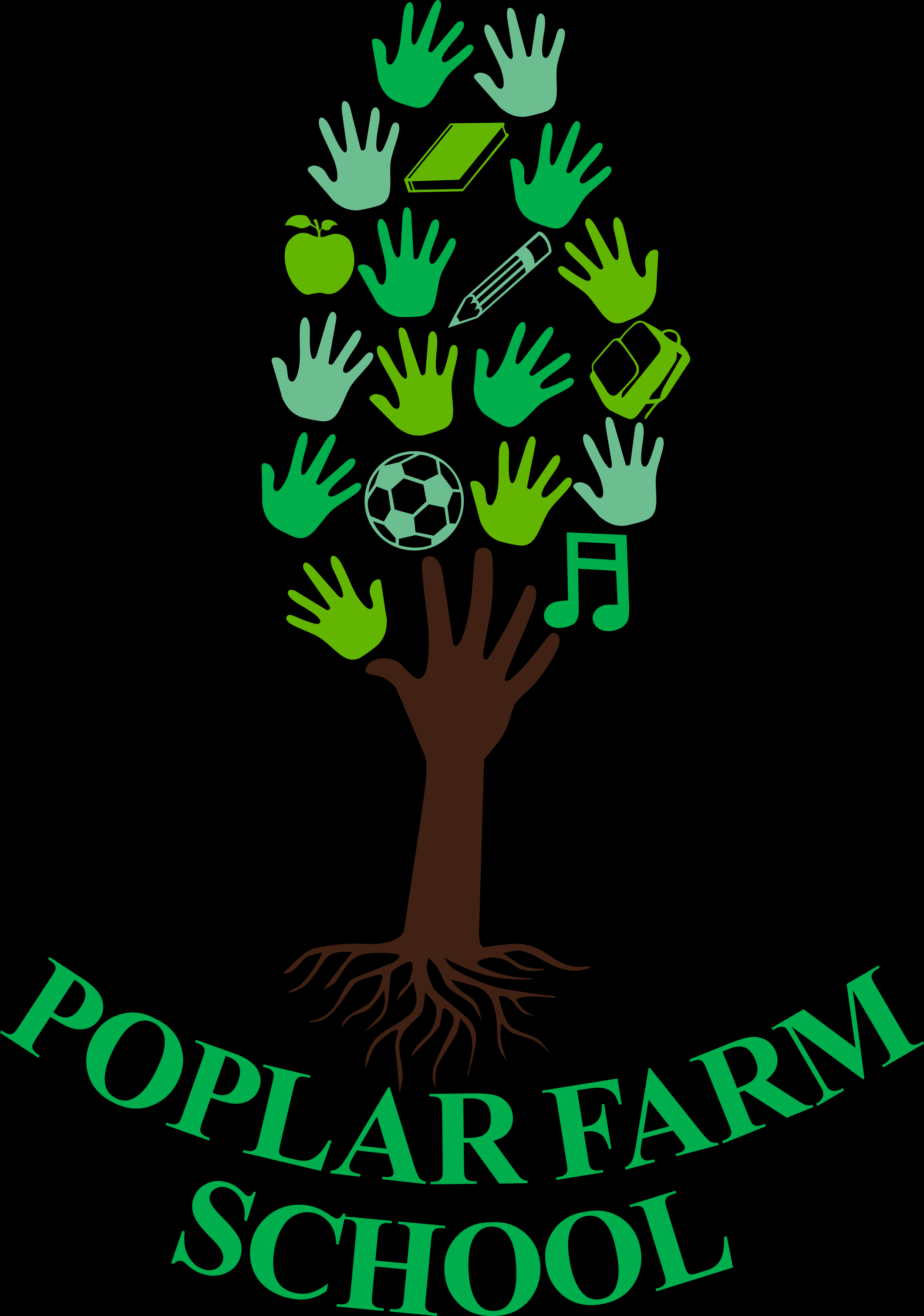 Grantham Poplar Farm School logo