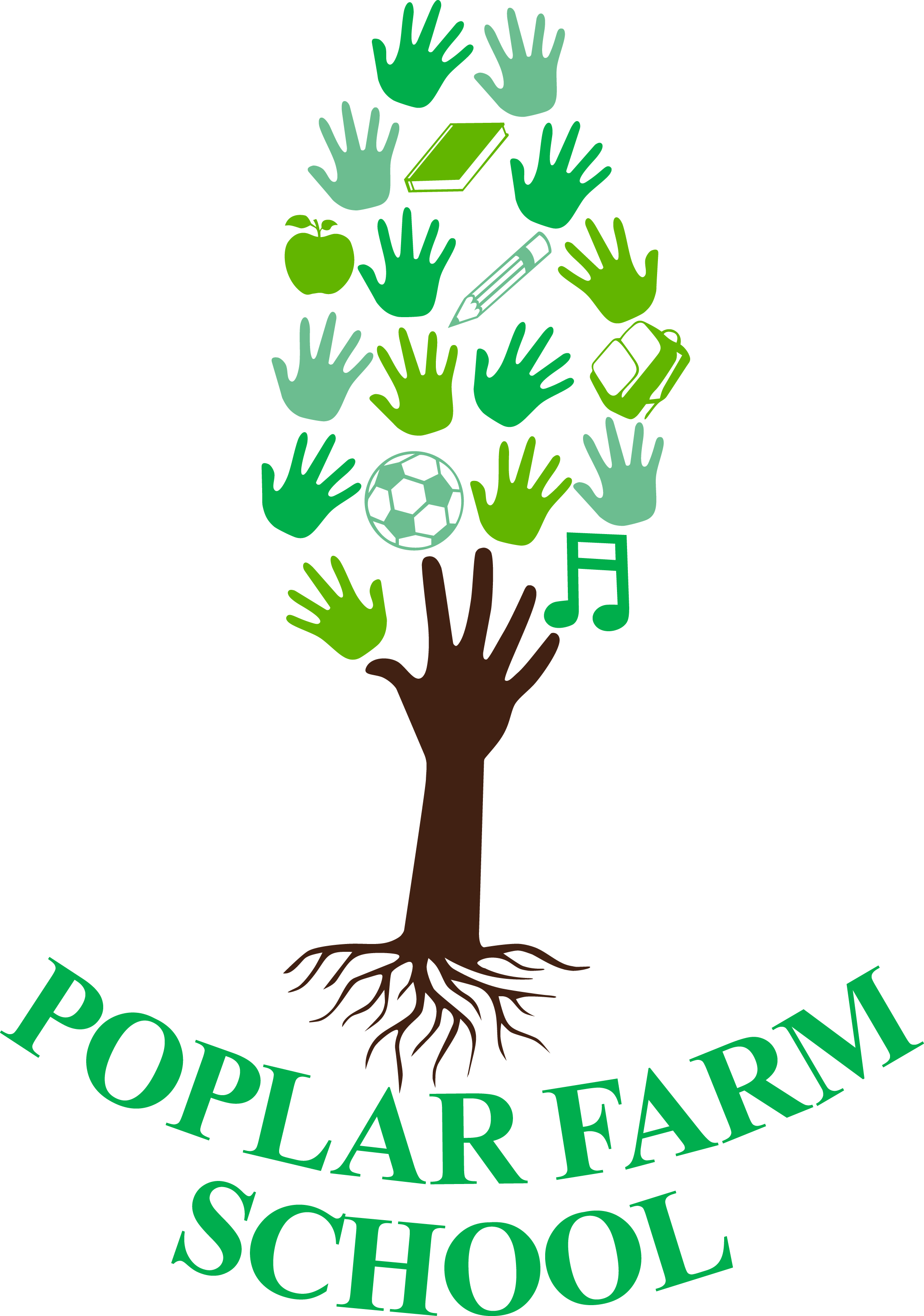 Grantham Poplar Farm School logo